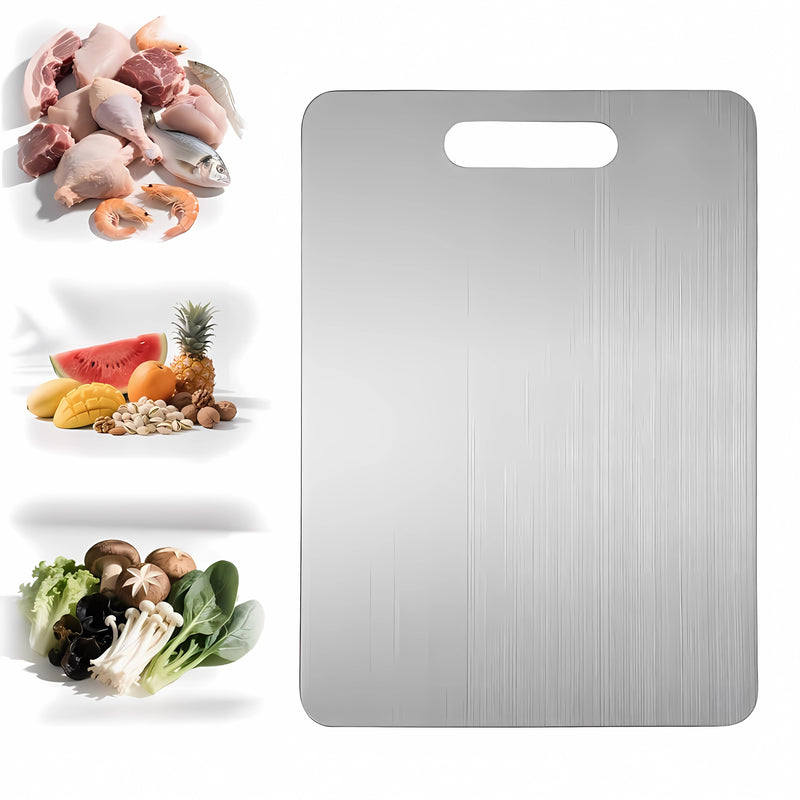 Tábua de Aço Antibacteriana SteelChef – Higiene e Durabilidade!