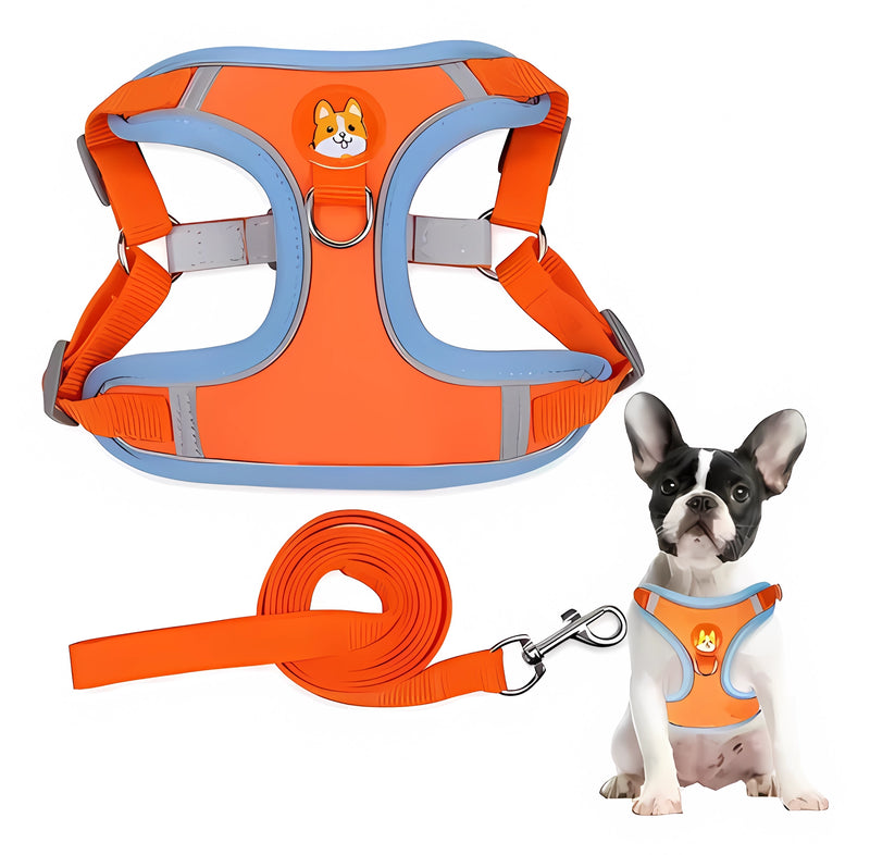 Coleira Peitoral EasyFit – Ajuste Perfeito, Passeios Sem Estresse!