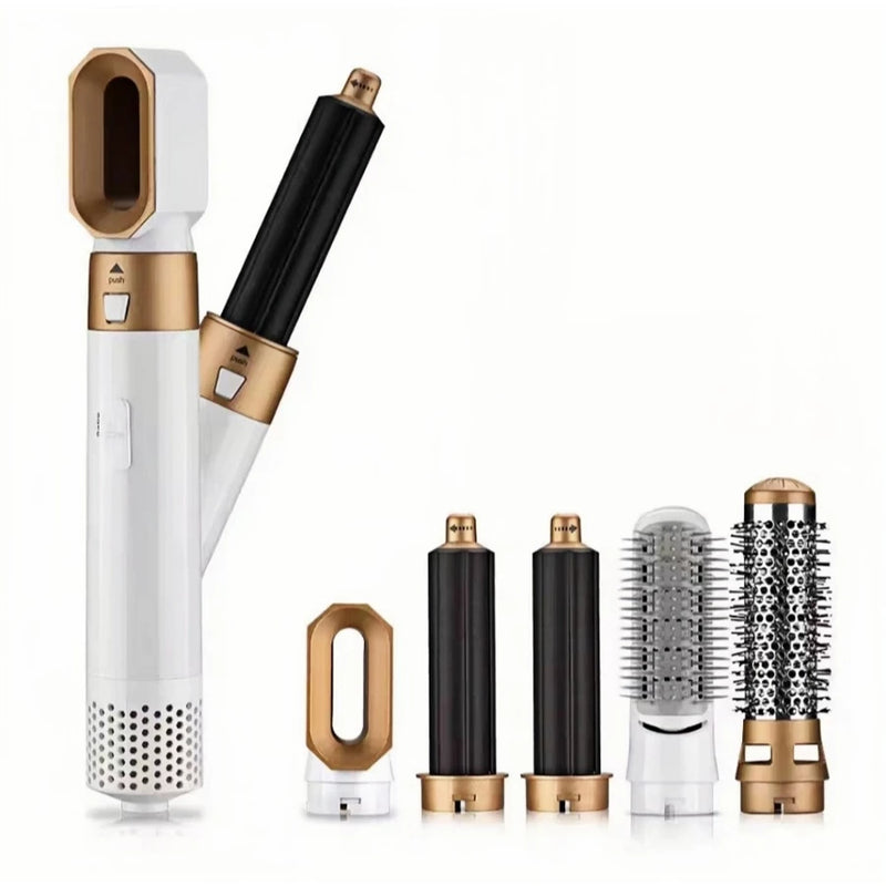 Escova 5 em 1 StyleEase – Praticidade e Estilo!