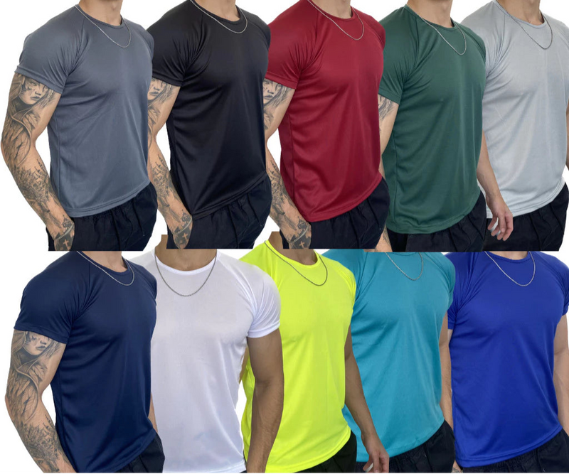 Kit 10 Camisetas FitWear – Conforto, Estilo e Performance!